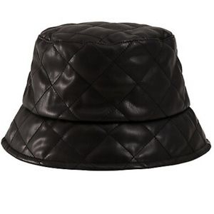 Mango Leather Effect Bucket Hat